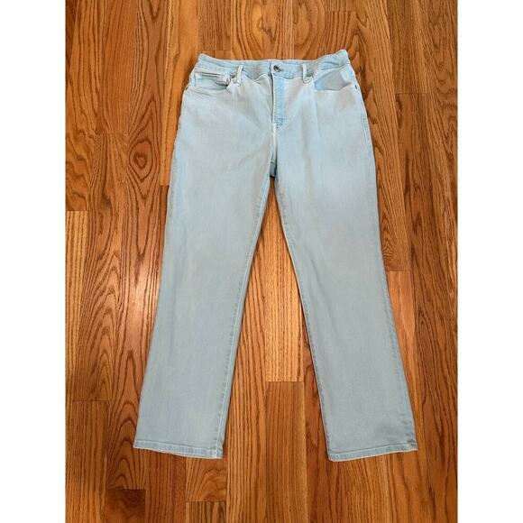 Good American Good Straight Jeans Size 30/10 - Picture 2 of 5